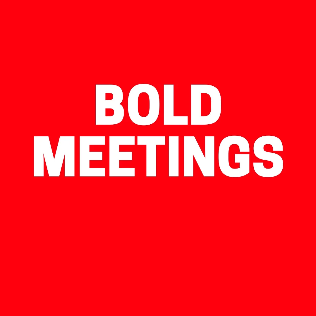 BOLD Meetings Schedule Change for Wed., Dec 25th and Wed., Jan. 1