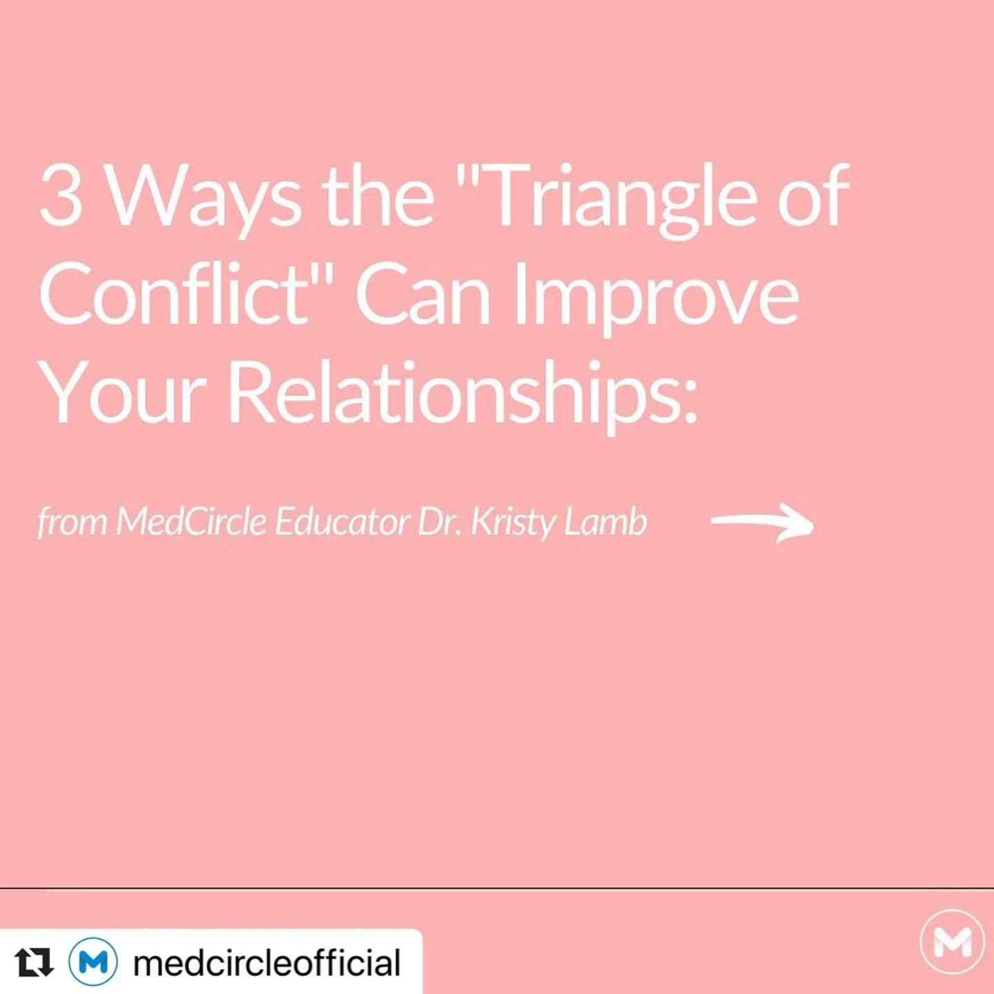 What an honor to sit with Kyle and the amazing team at MedCircle to talk about relationships, anxiety and all things triangle of conflict.  Thank you @medcircleofficial @diagnosishuman @boldhealthinc 

Repost @medcircleofficial 
・・・
Comment an exampl