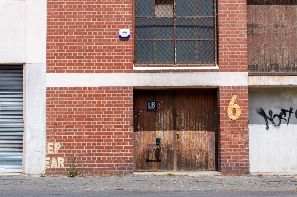Like Butter's workshop exterior, on Elizabeth Street. Photo by Susan Fitzgerald.