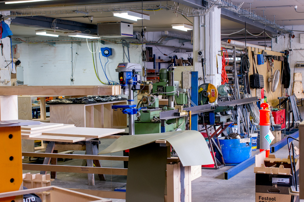 This is just part of the huge workshop. Photo by Susan Fitzgerald.