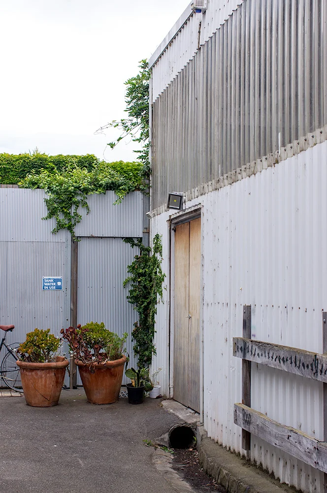 The studio entrance. Photo by Susan Fitzgerald.
