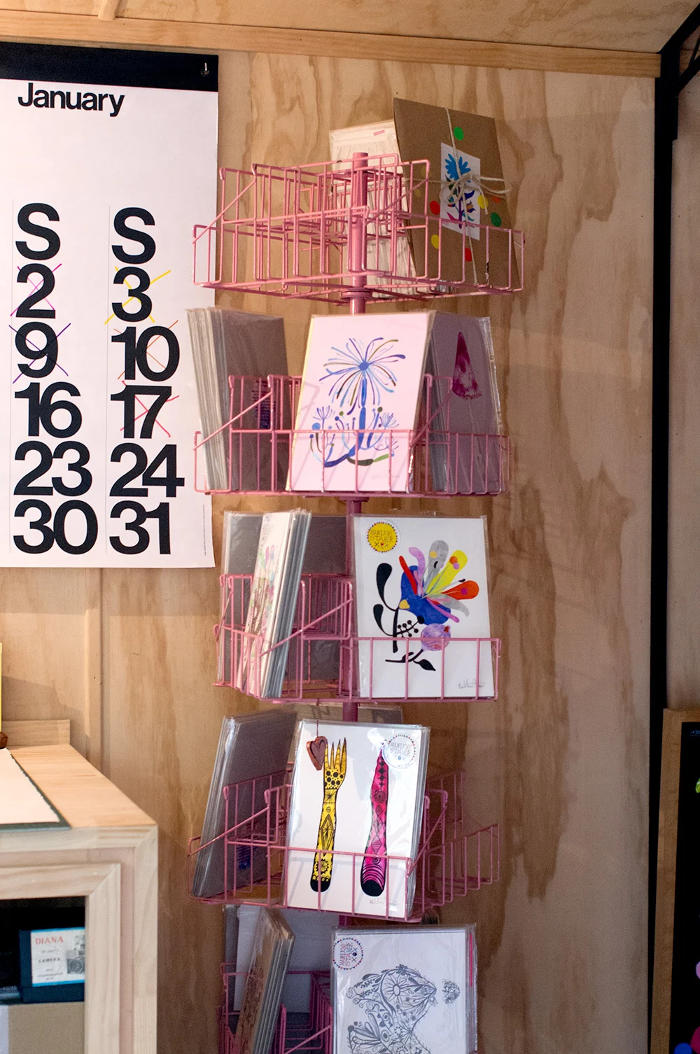 Some of Madeleine's prints on display