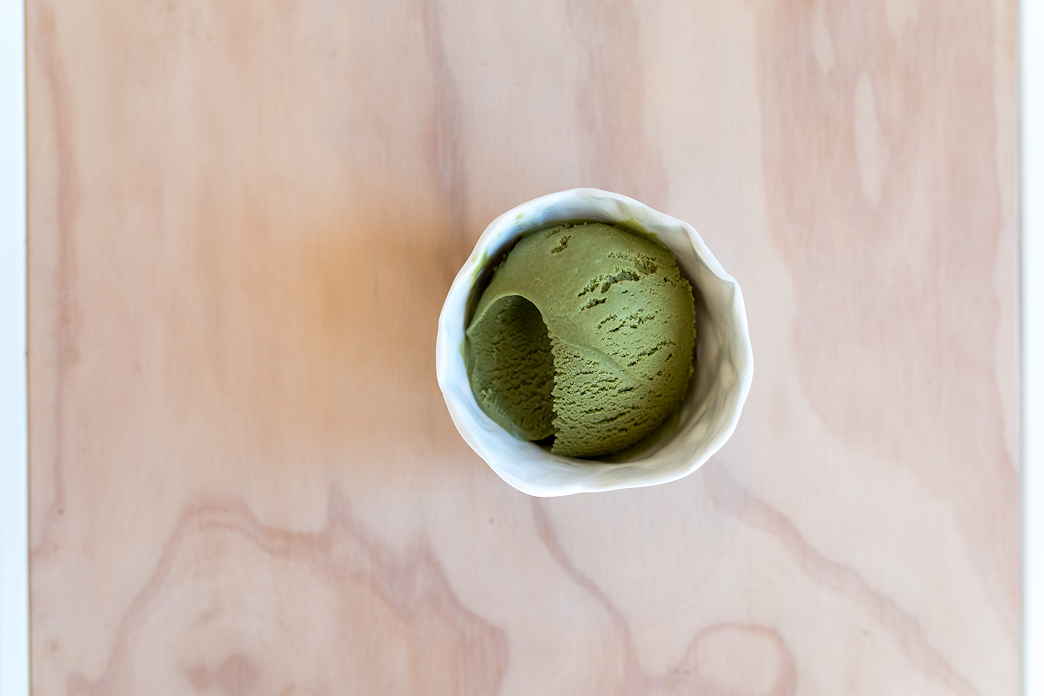 It might be winter but that doesn't stop me making matcha ice-cream . Photo by Susan Fitzgerald.
