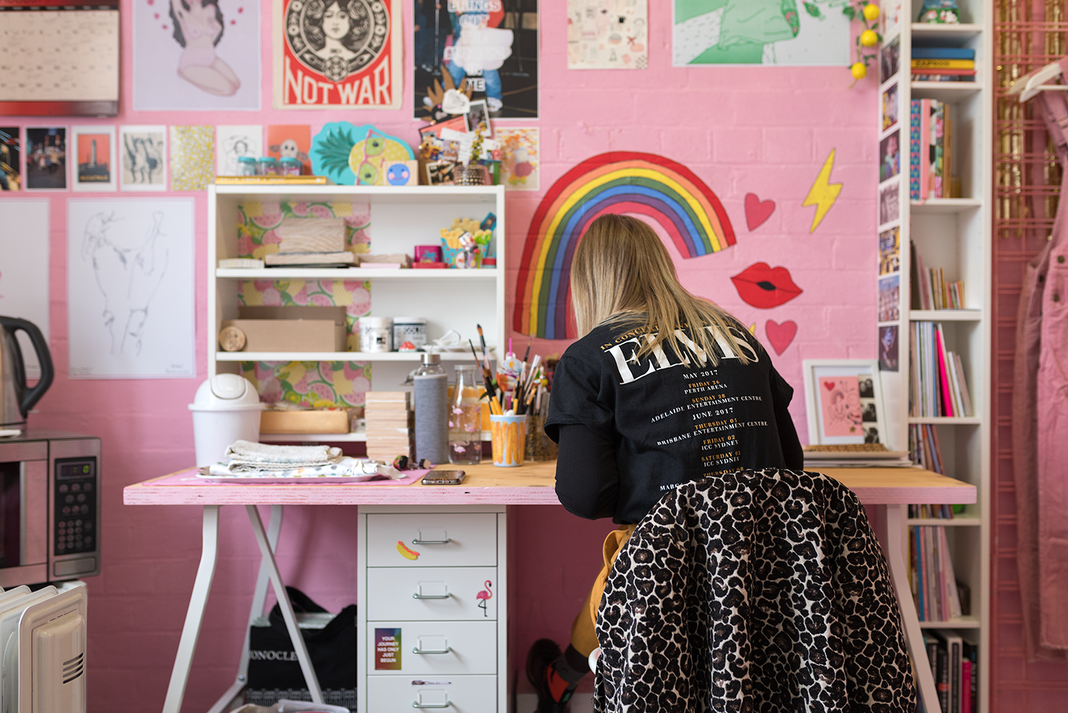 Tegan Iversen in her studio. Photo © Susan Fitzgerald 2017.