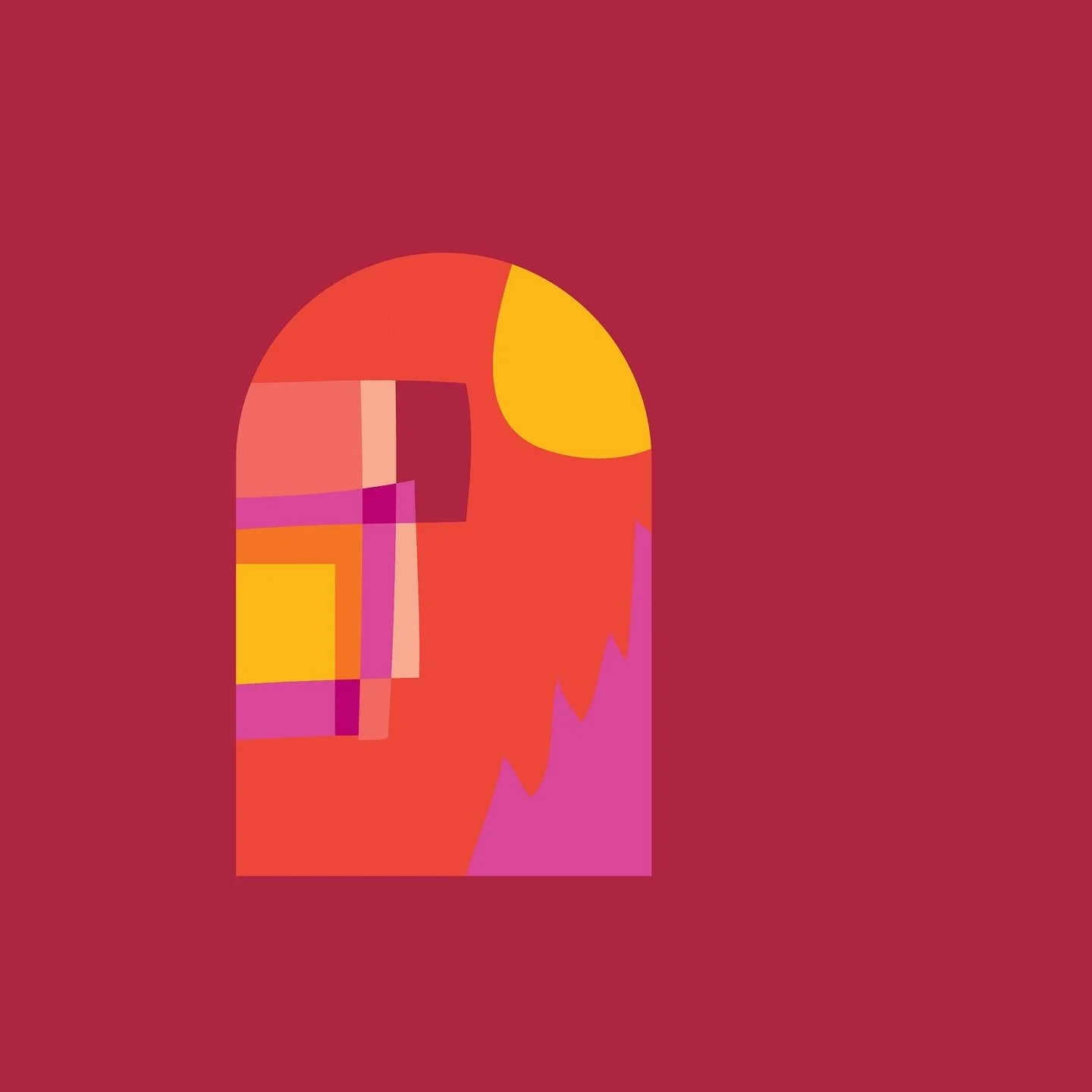 Brainstorming for a new illustration project, a window into another world.