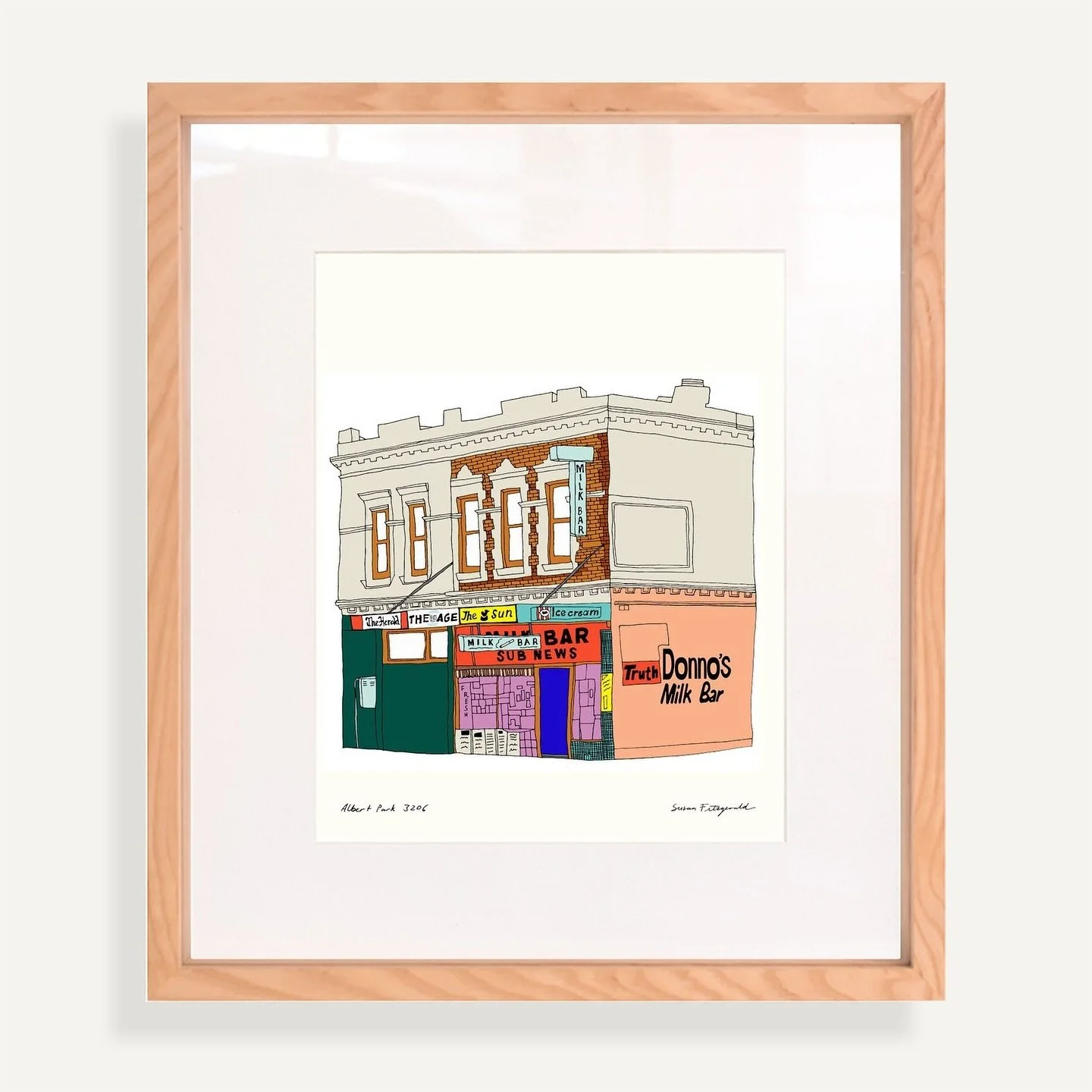 Milk bars, so old skool 🚬🚬🚬
Thanks to everyone who’s bought one of my prints lately, I’m getting lots of exercise walking to the post office. I still pinch myself that my scratchy line work/cutouts etc end up on people’s walls,
