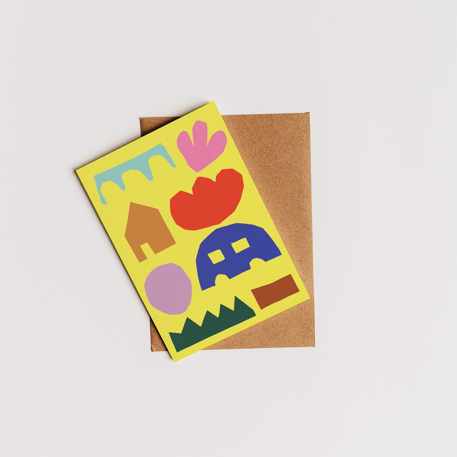 CUTOUTS Greeting Card (blank)