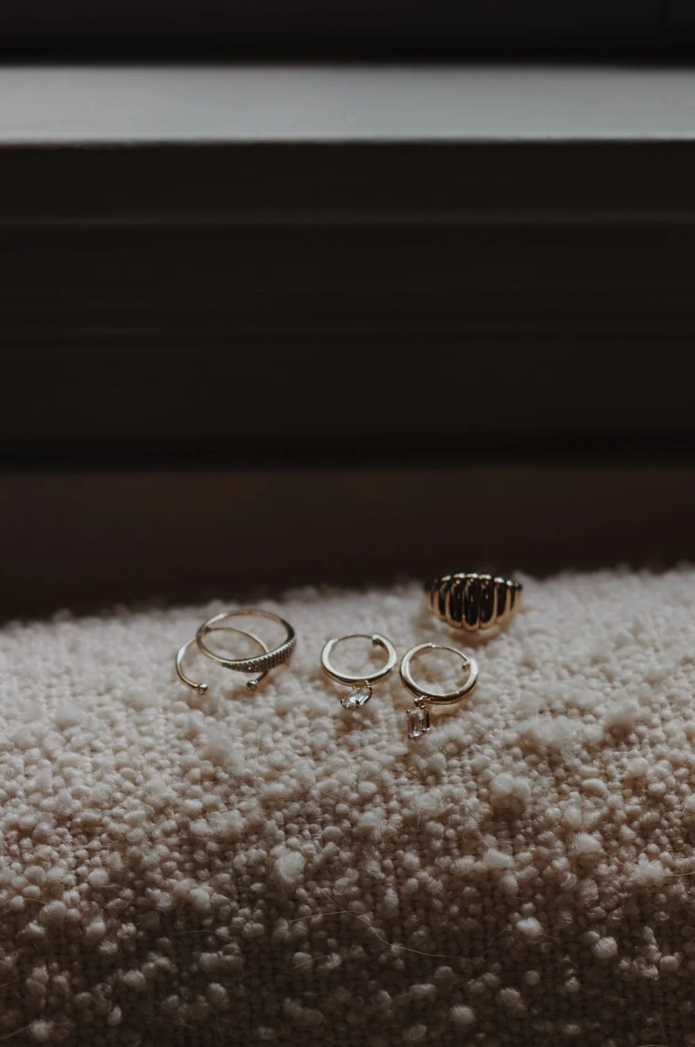 Mejuri Emerald Cut Topaz Hoops