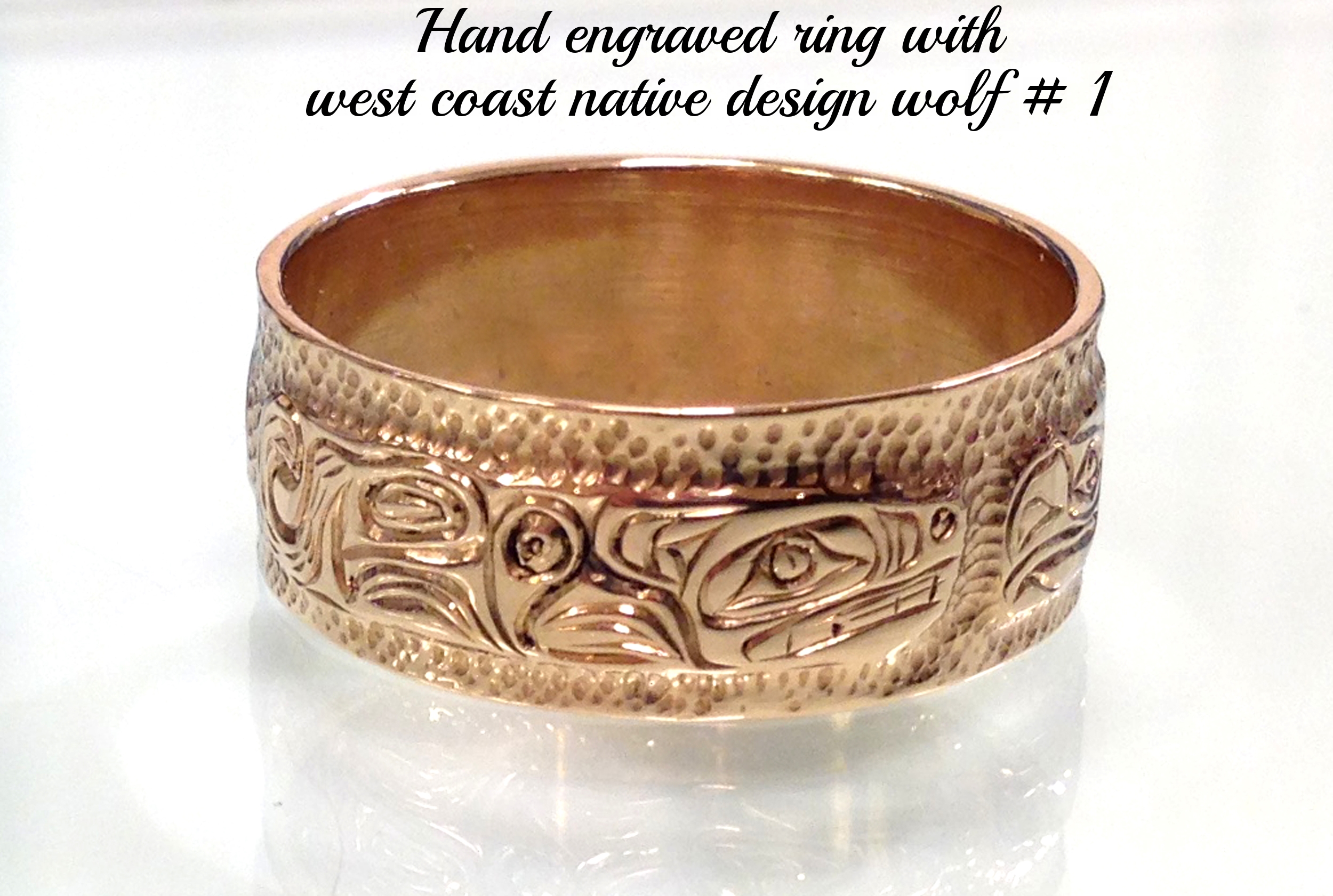 Hand engraved ring