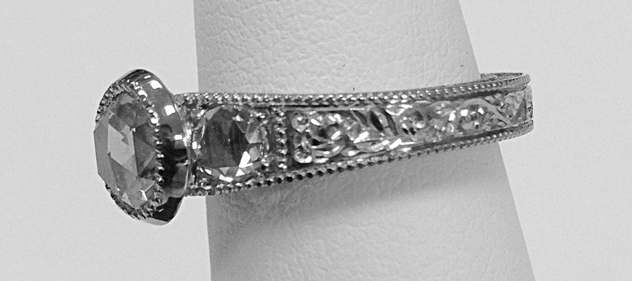 custom hand engraved ring