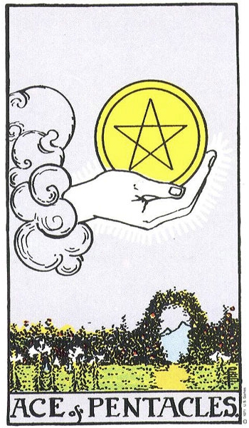 Pentacles, or coins means wealth because, why not?