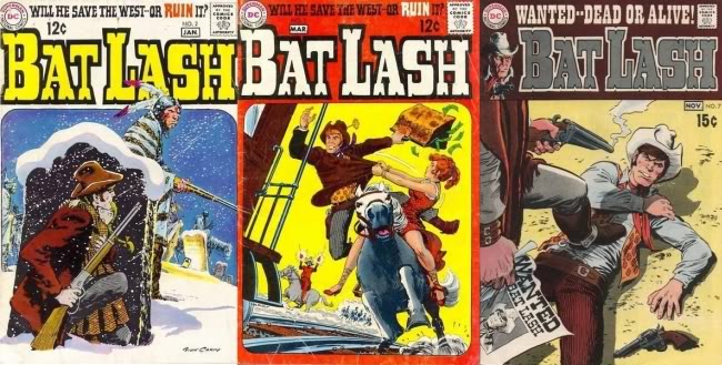 Three classic Nick Cardy Bat Lash covers