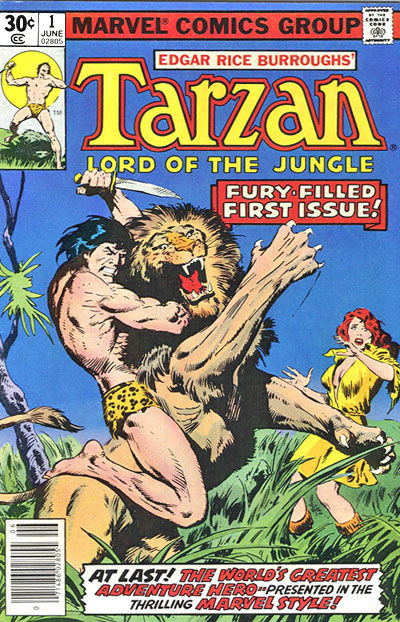 Marvel's Tarzan, Lord of the Jungle #1. They started with a new number one because, you know, Marvel.