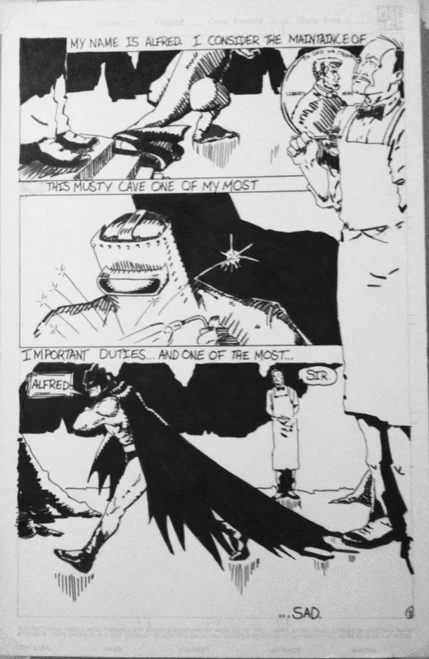 Alfred story, page one