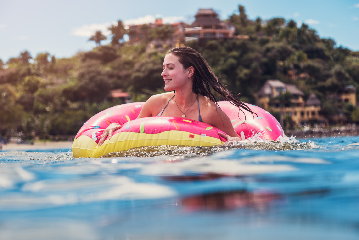 Erin Chiamulon swimming in Sayulita // Ashley Petersen Photo