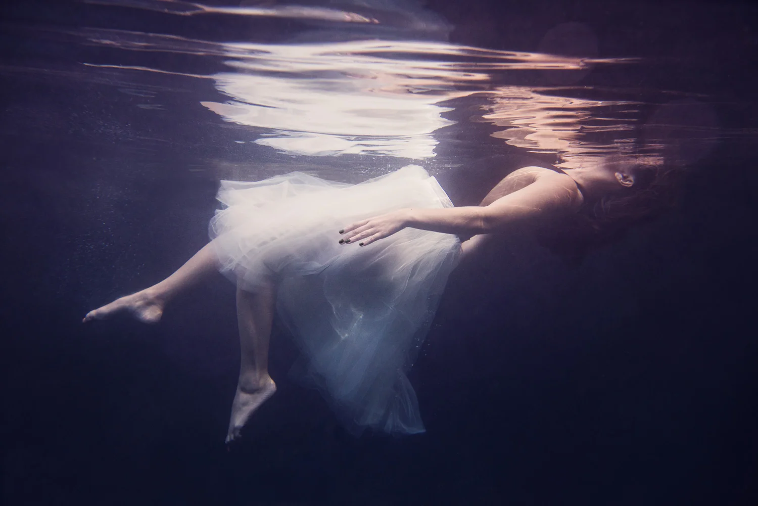 Underwater Dancer in Tulle Skirt // Ashley Petersen Photo