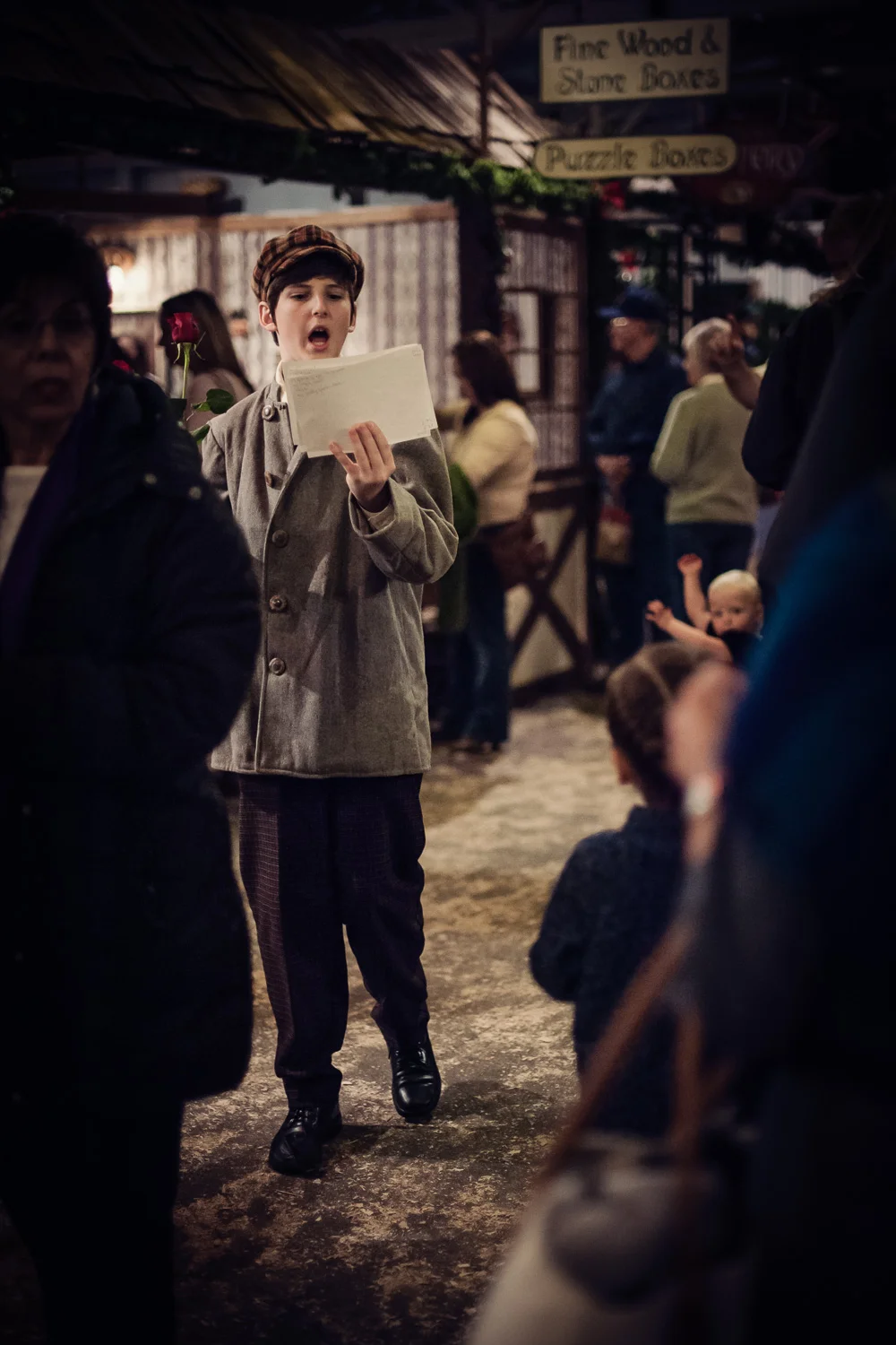 Telegram at Great Dickens Christmas Fair // Ashley Petersen Photo