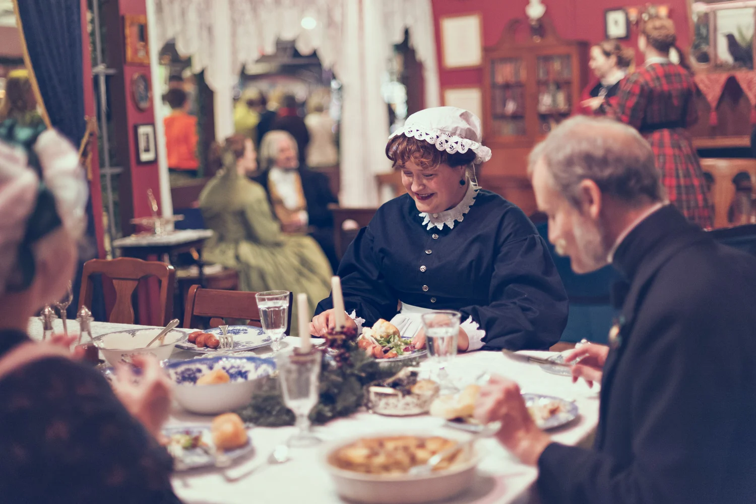 Holiday dinner // The Great Christmas Dickens Fair // Ashley Petersen Photo