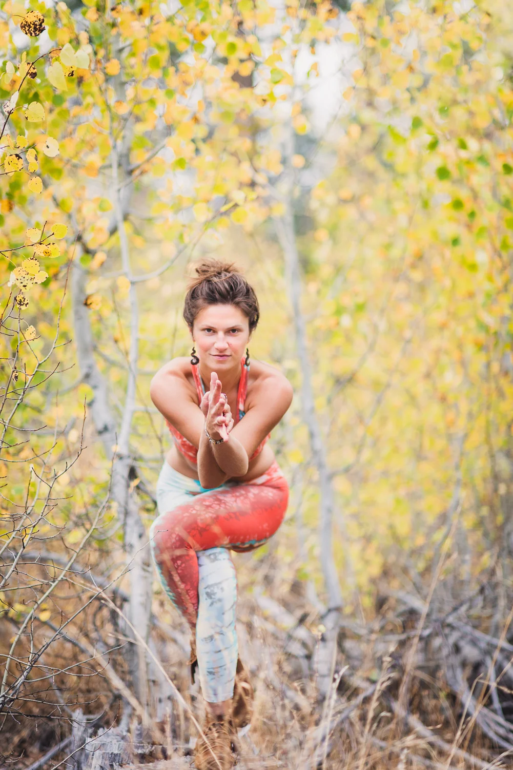 Yogi Ashley Dien // Eagle Pose (Garudasana) // Ashley Petersen Photo