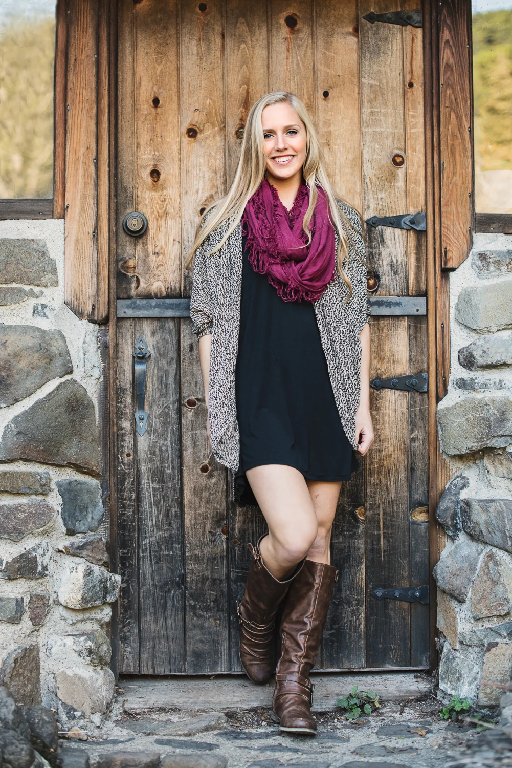 Senior Fall Portrait in Tilden Botanical Garden // Ashley Petersen Photo