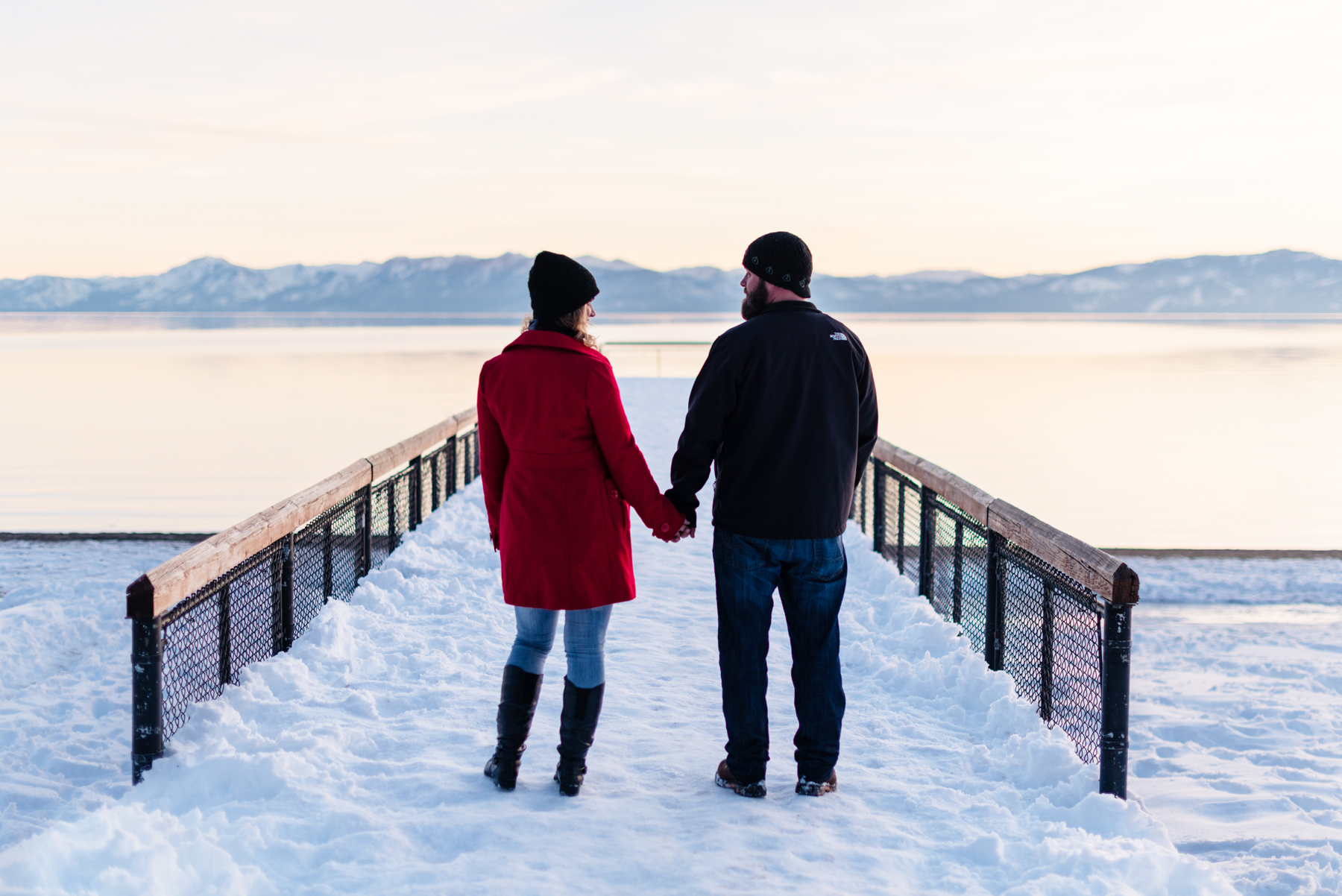Lake Tahoe Snow Engagement // At the Docks