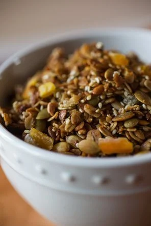 Olive Oil Granola with Dried Apricots and Pistachios