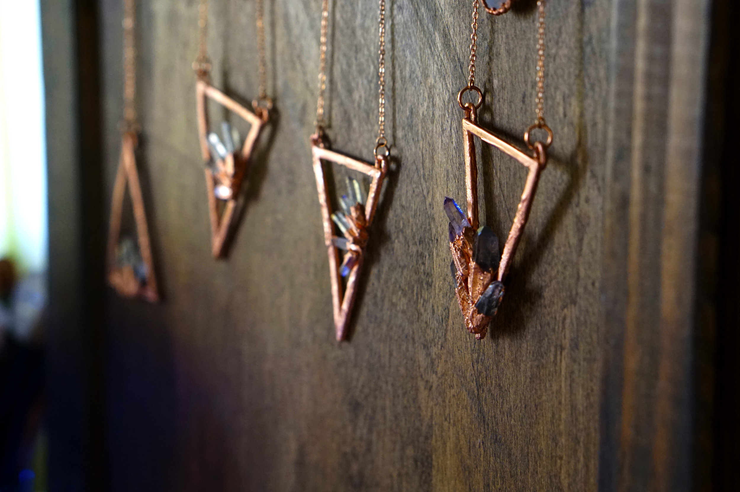 Crystal Caves Sacred Triangle from desertdaisyjewelry.com