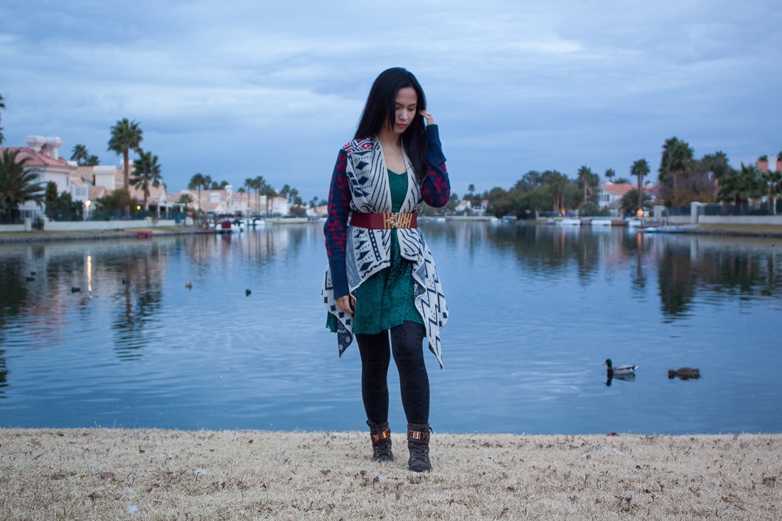 Printed Cardigan & Boots // Fashion Favorites
