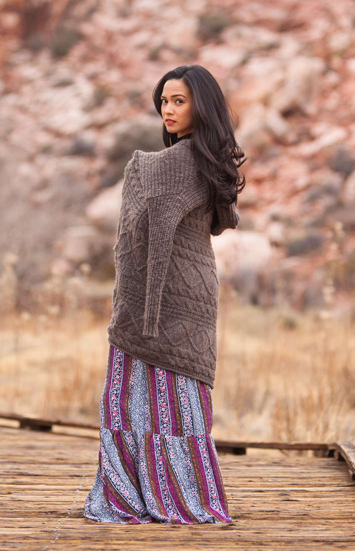 Sweater - American Eagle ; Dress - R. Vivimos on Amazon (See Amazon link below) 