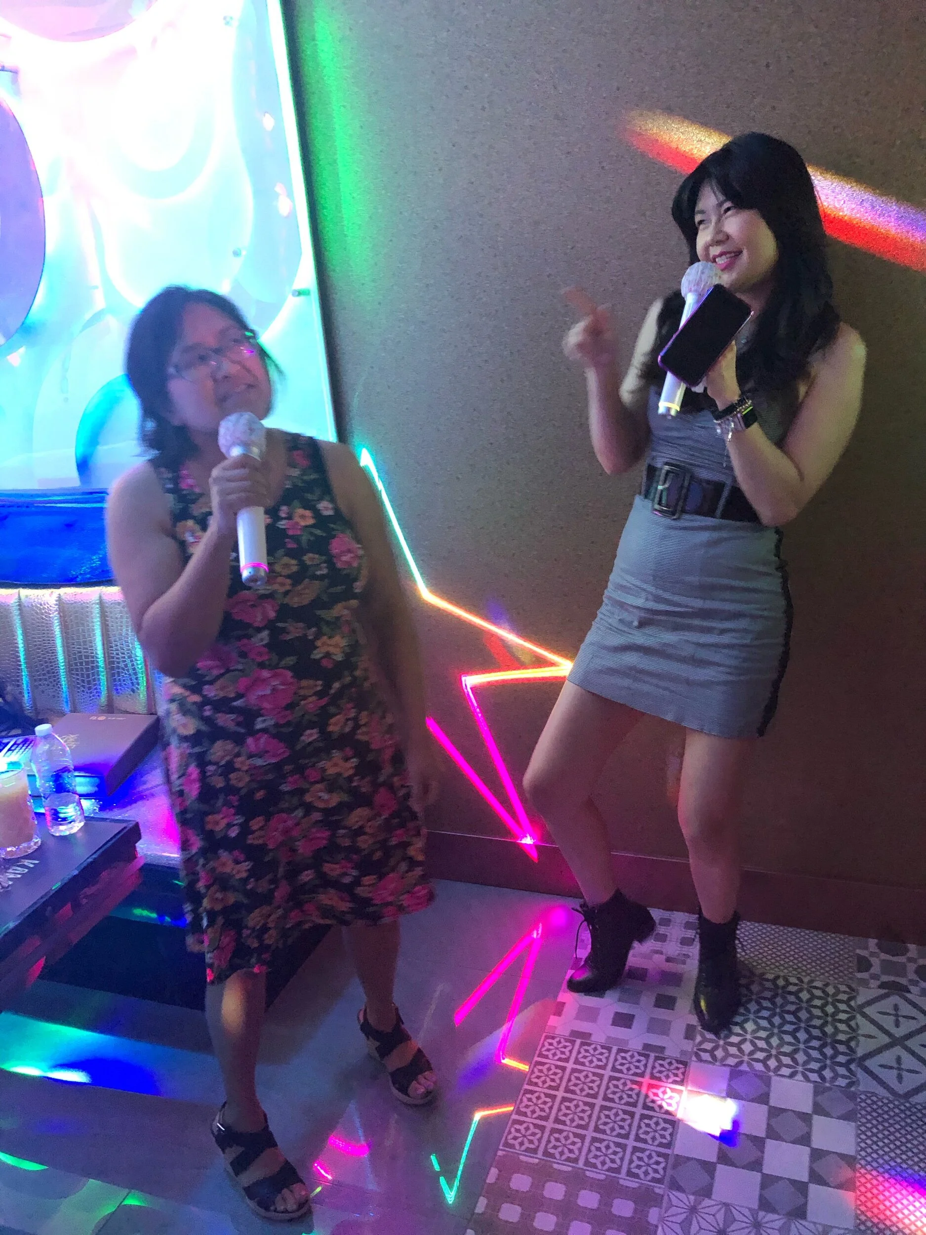 Duet between Jenn and Tina