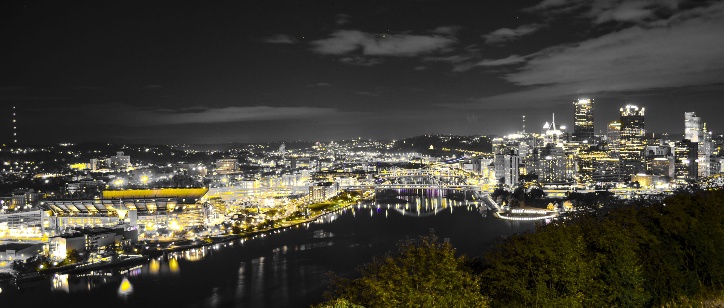 Downtown Black & Gold