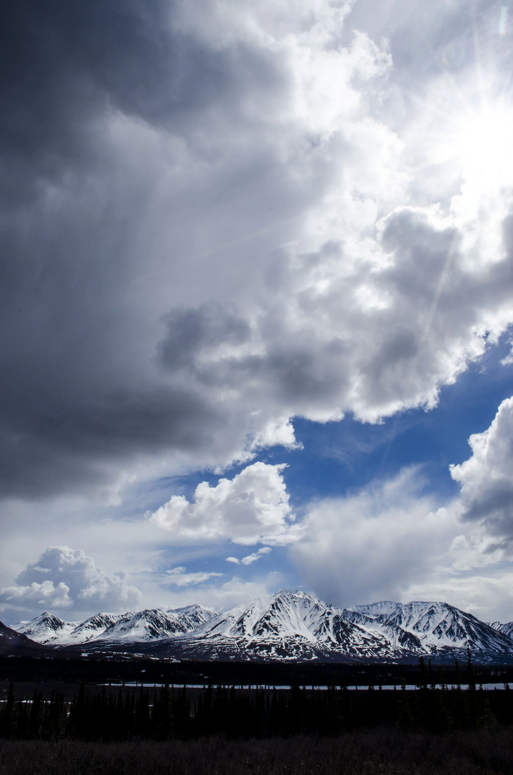 Cumulus & Bluebird Skies Over the Alaska Range.jpg