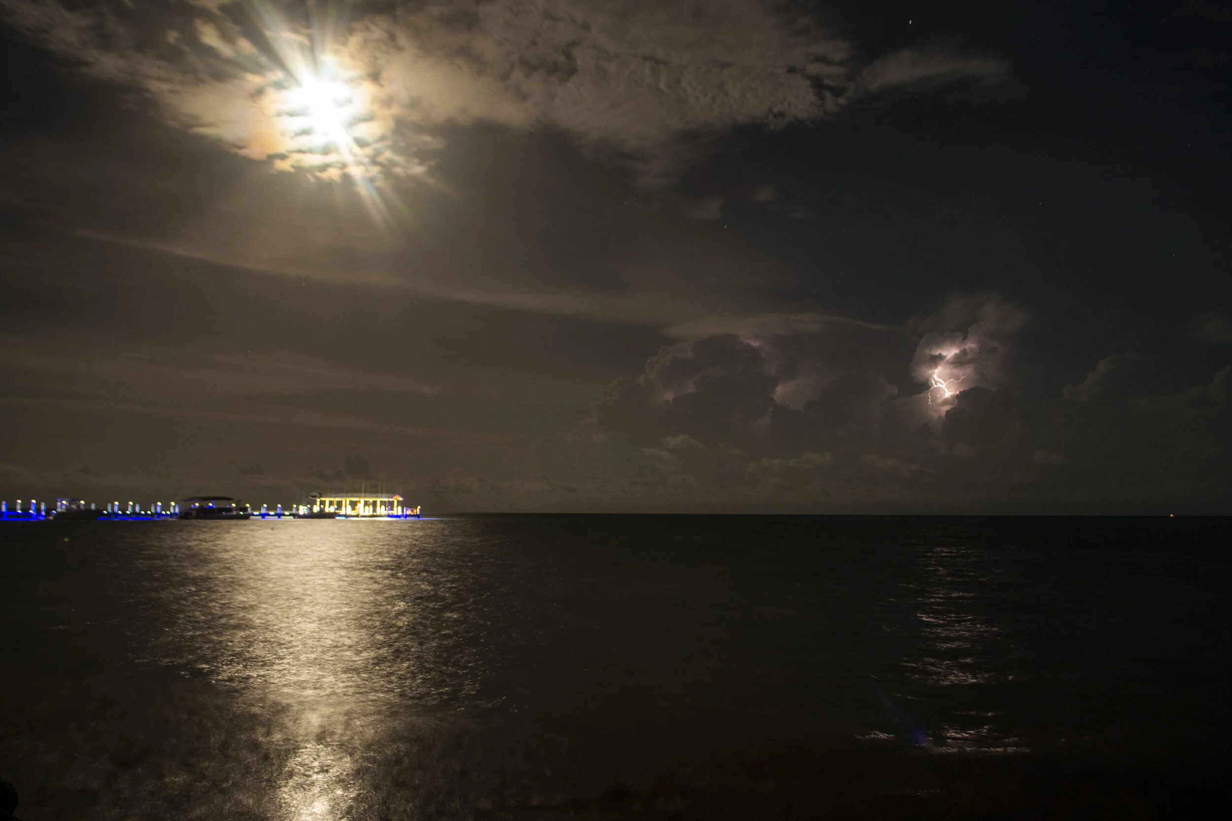 Islamorada Lightning, Moon, & Dock_DSC4047.JPG