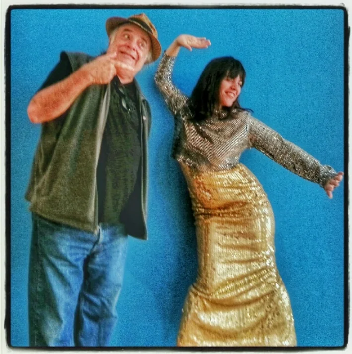 Luis and me gettin jiggy at a St. Pete art show