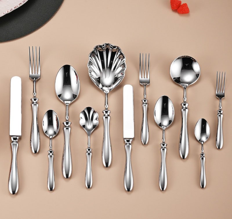 Majestic Shell Silverware Series 304 Stainless Steel With Manual Forging Process
