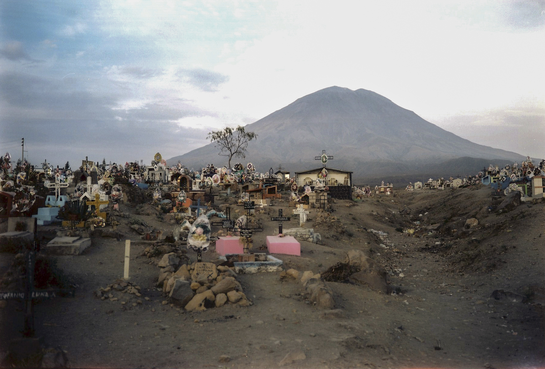  Outskirts of Arequipa, looking at volcano Misti, Peru  Throughout the whole time of my travels I felt so much the loss through  colonization. 