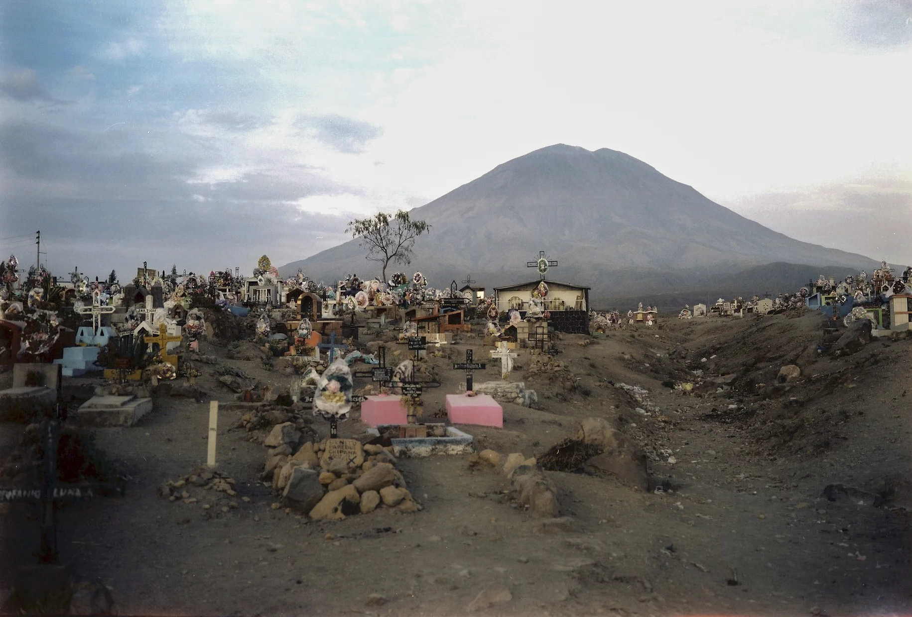 Outskirts of Aerquipa, looking at volcano Misti, Peru