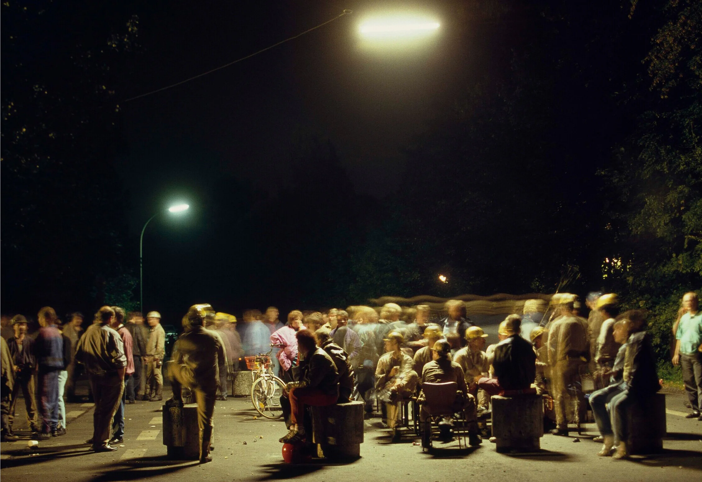 Coal Mine, Zeche Ewald, Herten, Ruhr Area, 1993, strike of coal miners