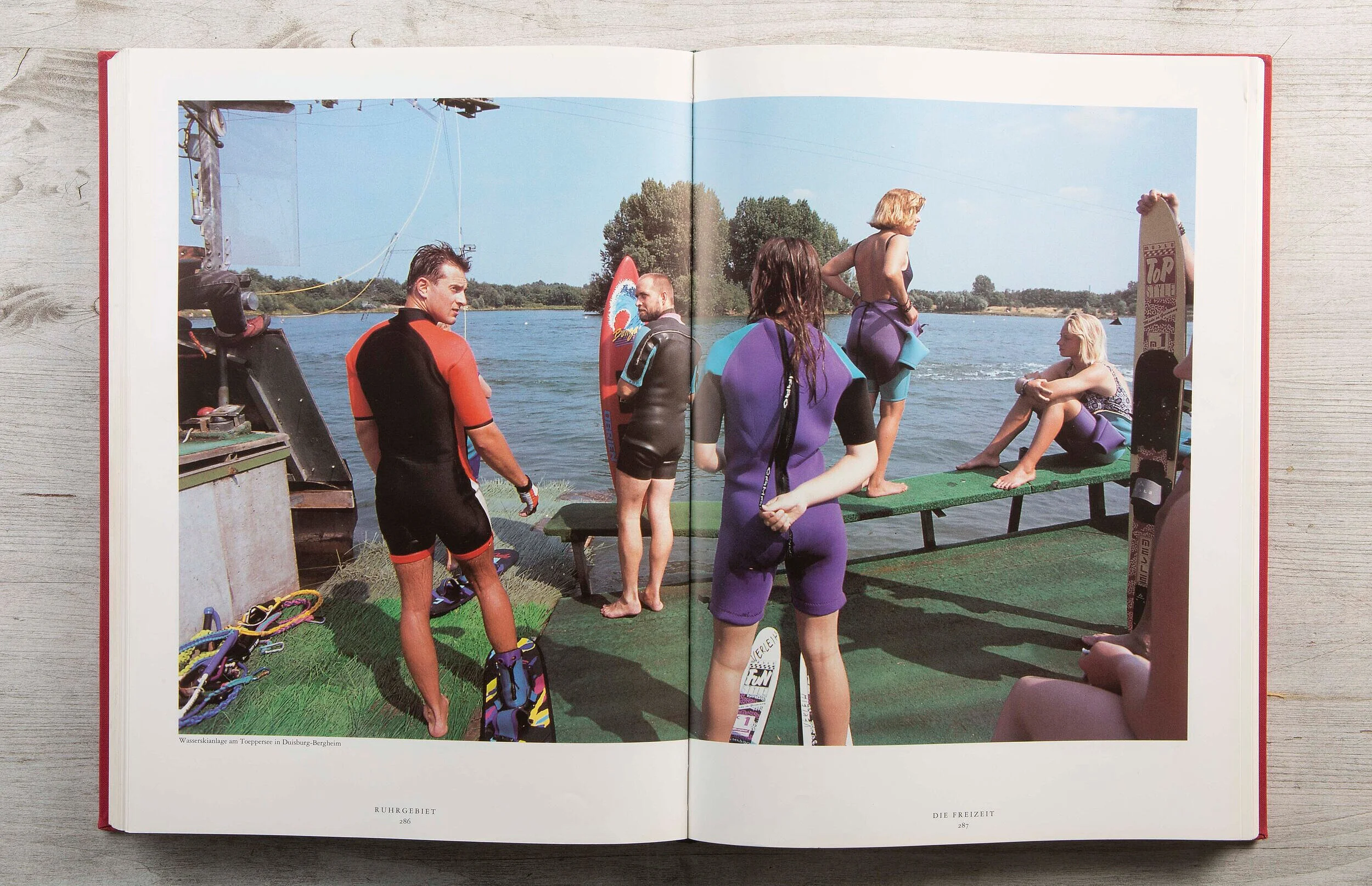 Water skiing at Toeppersee, Duisburg-Bergheim