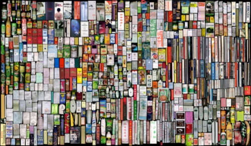 My Things(Book-Keeping)6, Scanned color photograph, 120x205cm