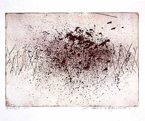 SAMH014, MA Hui, It is Raining, 2019 Etching with mixed media, 110x75.jpg