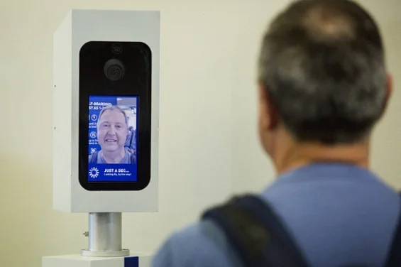 Photo Credit: NPR - Robin Lubbock/WBUR – Facial recognition technology used for airport check-in