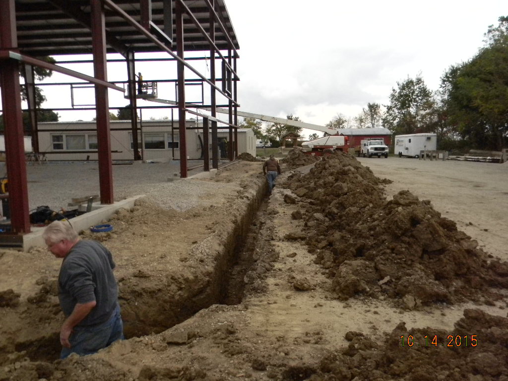 Getting ready for the gas lines
