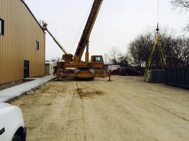 Thank you Evans Rentals for the use of one of your cranes.