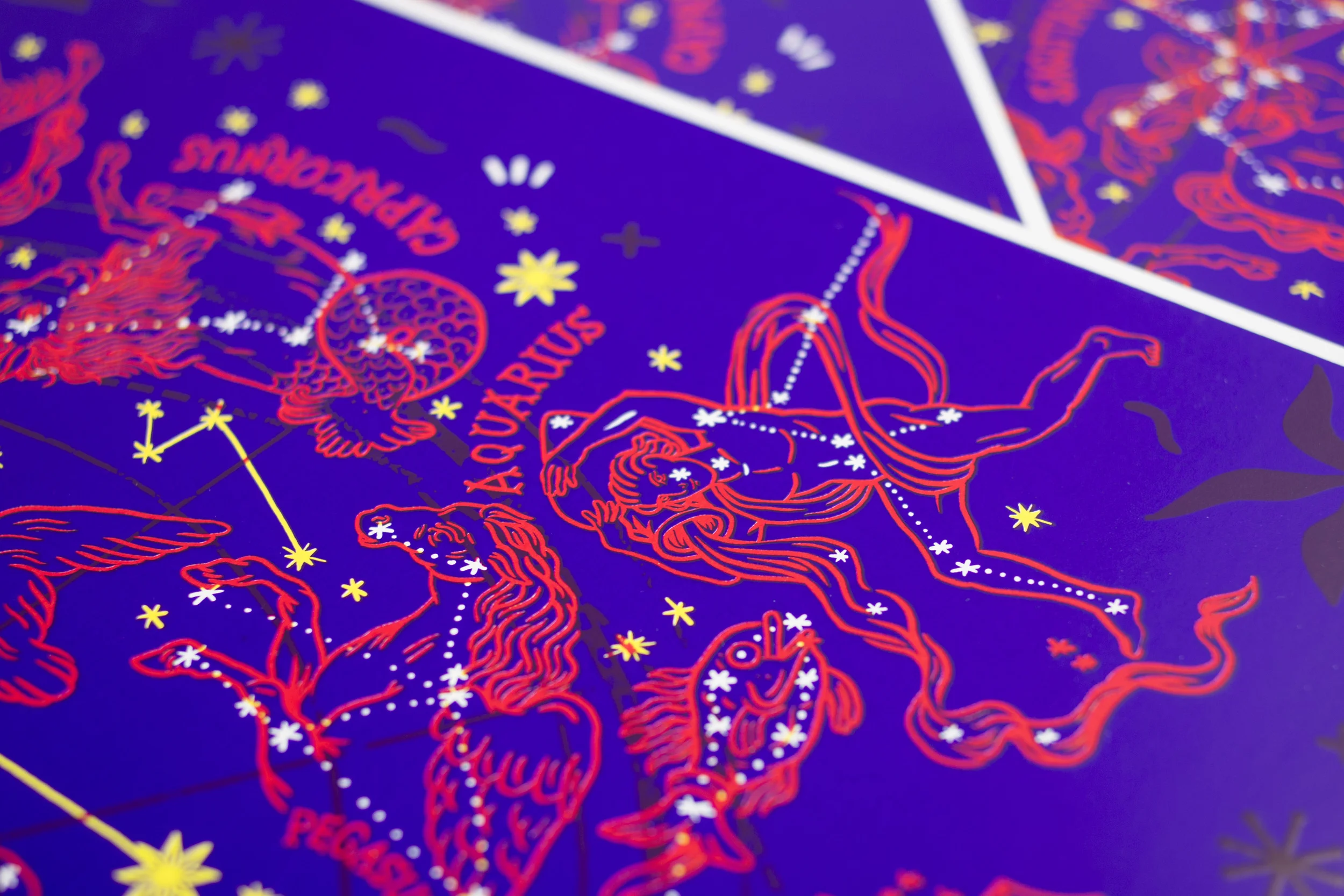 Affiche Sérigraphie, Vesontio, Delphine Dussoubs - Horloge astronomique - Détail 3