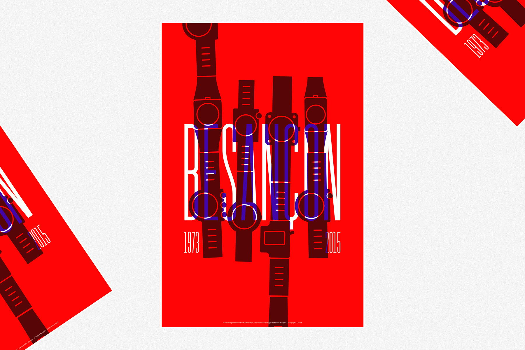 Affiche Sérigraphie, Vesontio, Thomas Huot-Marchand - LIP 1973-2015