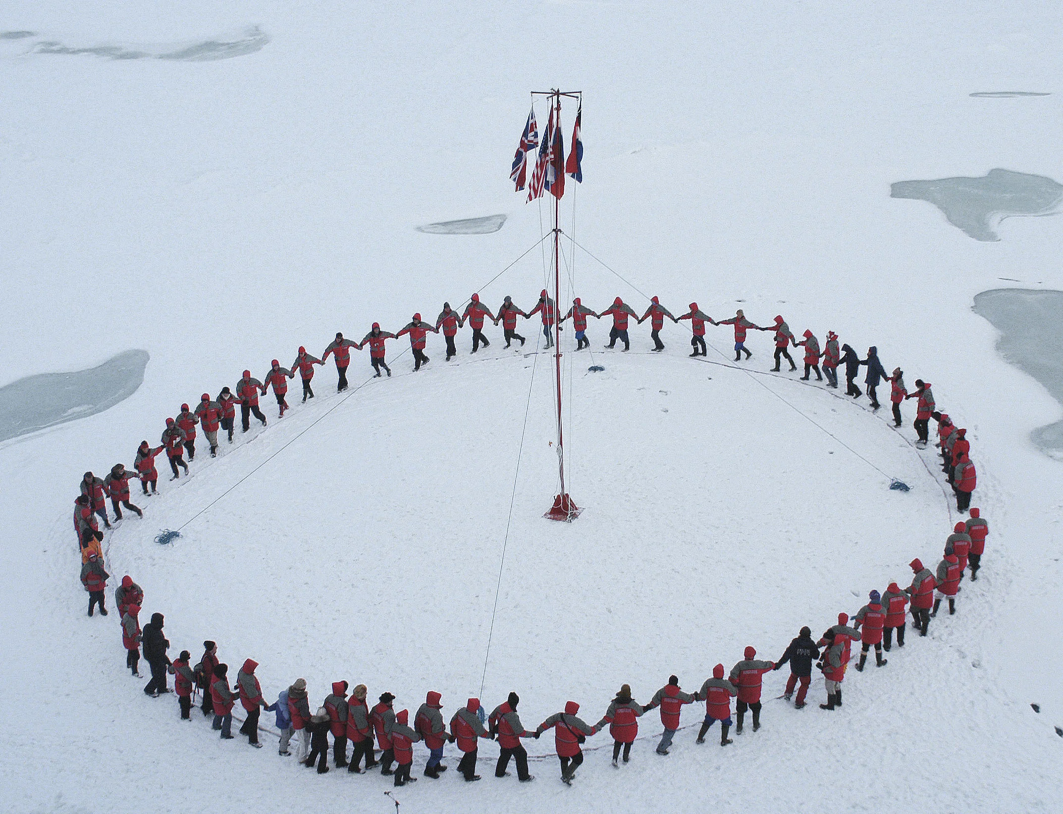The polar dance