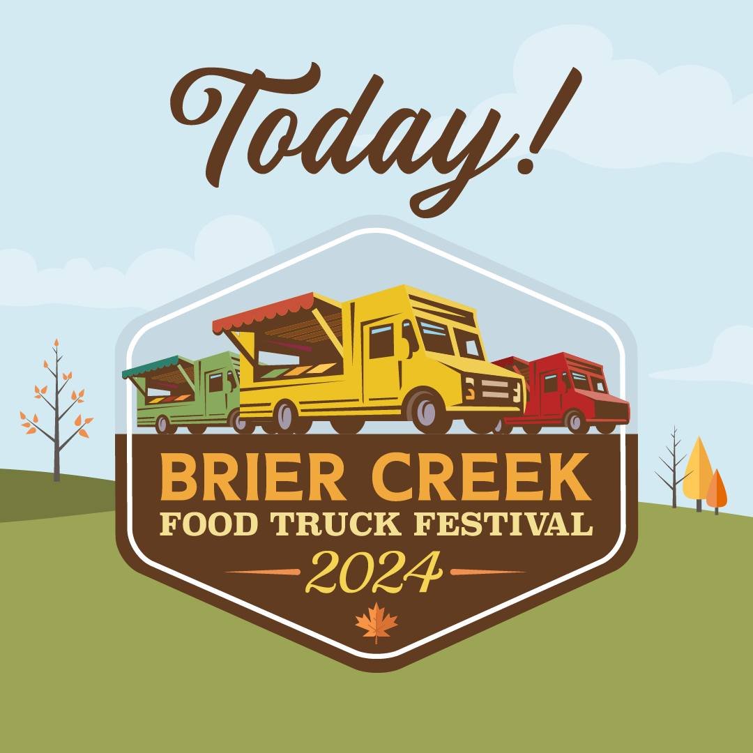 Time to dig in! 😋 The Fall Brier Creek Food Truck Festival is FINALLY HERE!

Indulge in cuisine from 50+ of the areas most popular food trucks, enjoy live music by The Chairmen of the Board, and drinks from @carolinabrewingcompany. Plus, there's a k