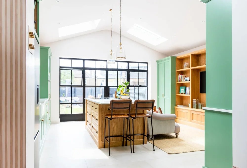 Residential kitchen and dining extension designed by James Kay Architects in London