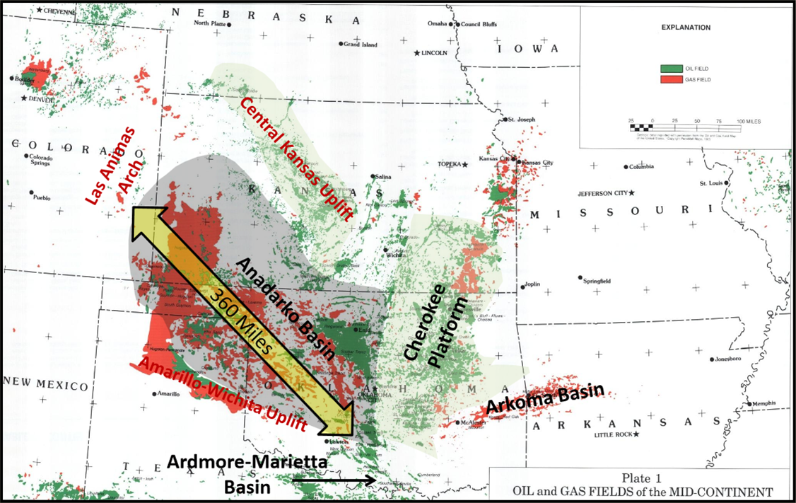Anadarko Basin Rascoe & Hyne, 1988 